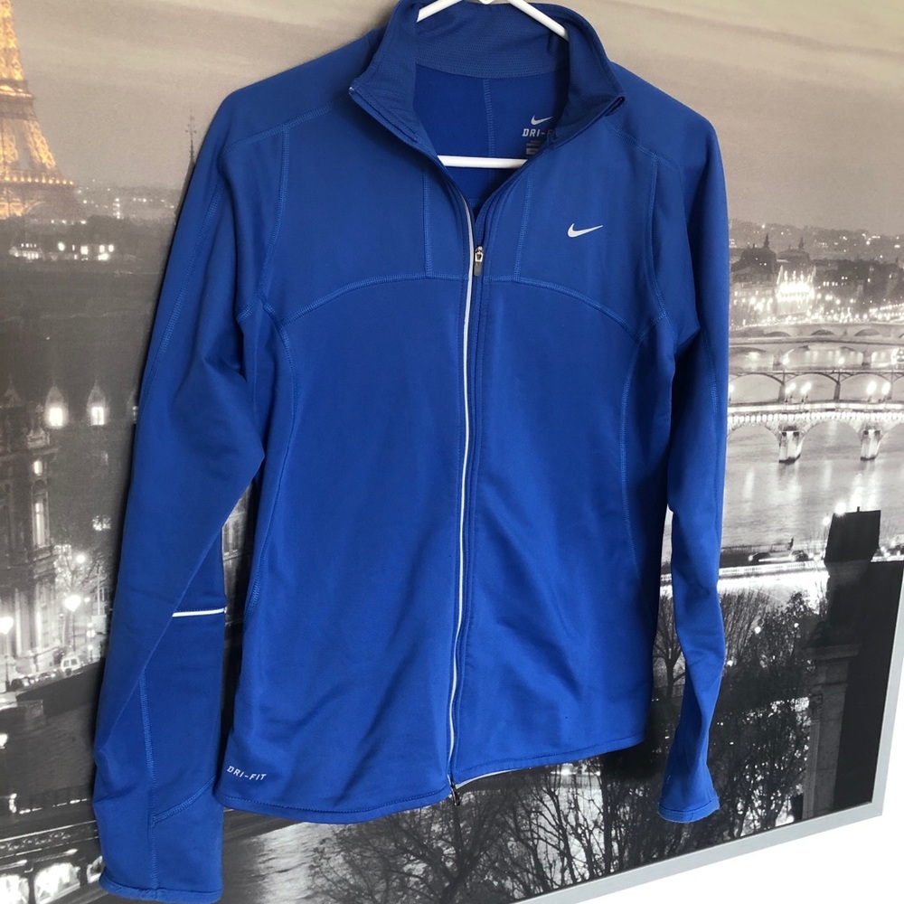 3/$30 💋 Nike blue Dri-fit zipup